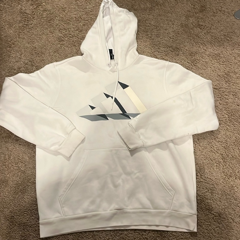 White adidas Hoodie, M.